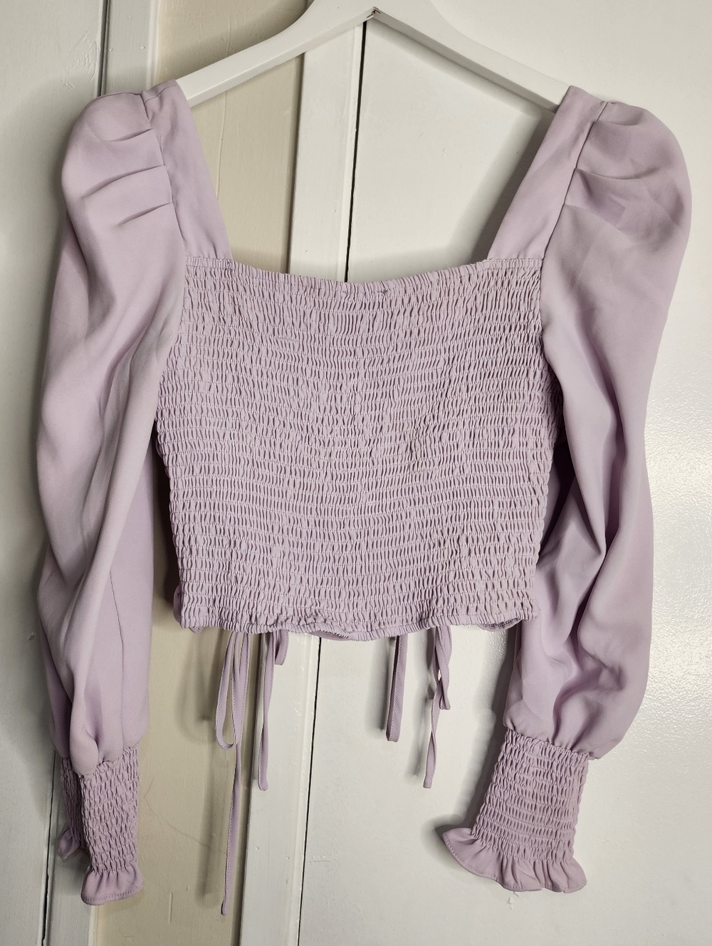 Privy Rouched Long Sleeve Blouse - Picture 4 of 7